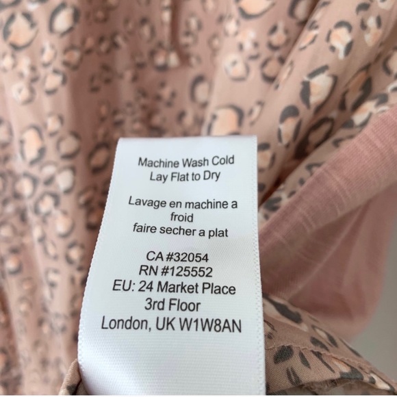 Dolan for Anthro blush animal print blouse. - Picture 8 of 11